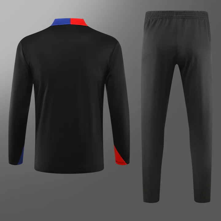 2024-25 Barcelona Black Training Suit Kids Size 10-18