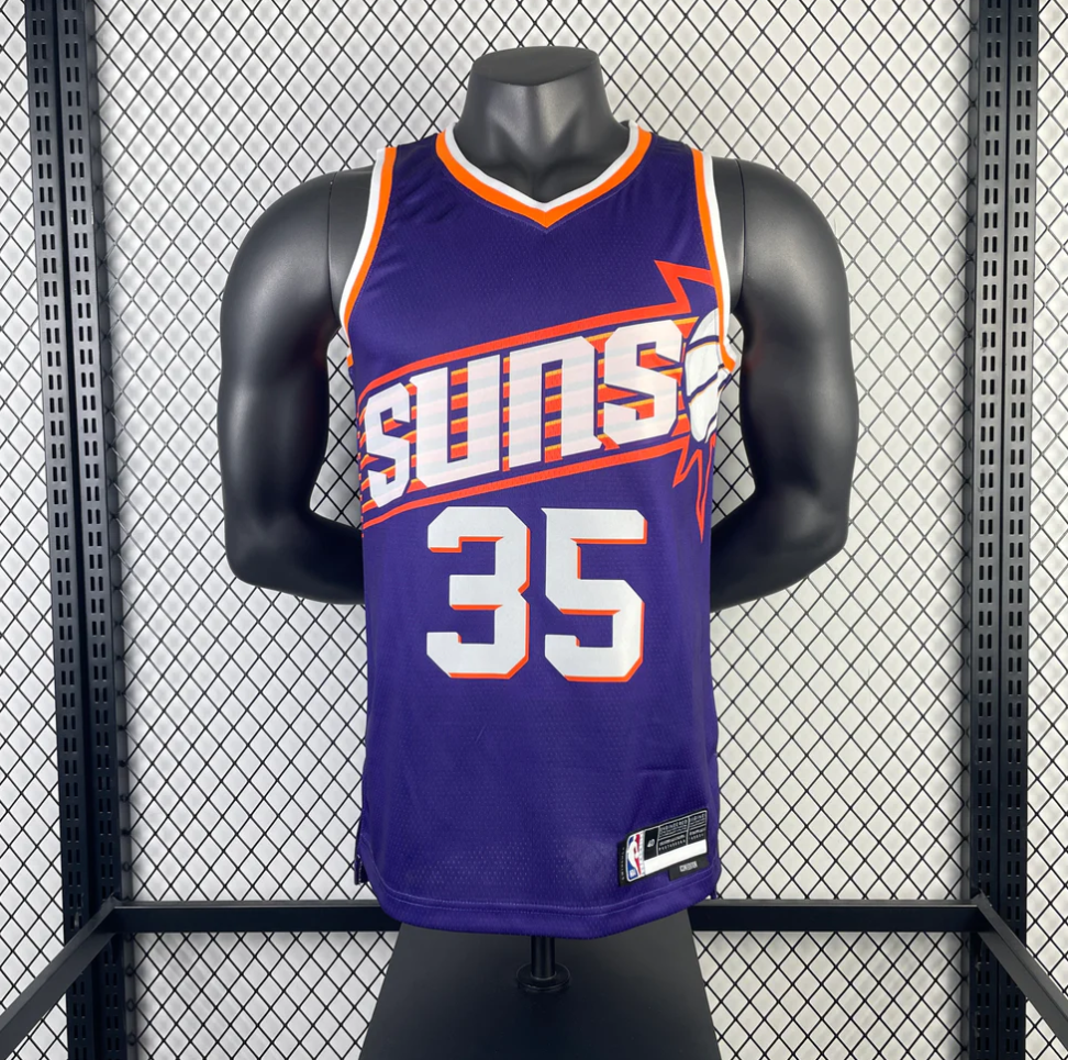 NBA 2024-25 Suns Away Purple No. 35 DURANT