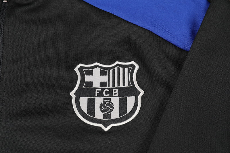 2024-25 Barcelona Black Training Suit Kids Size 10-18
